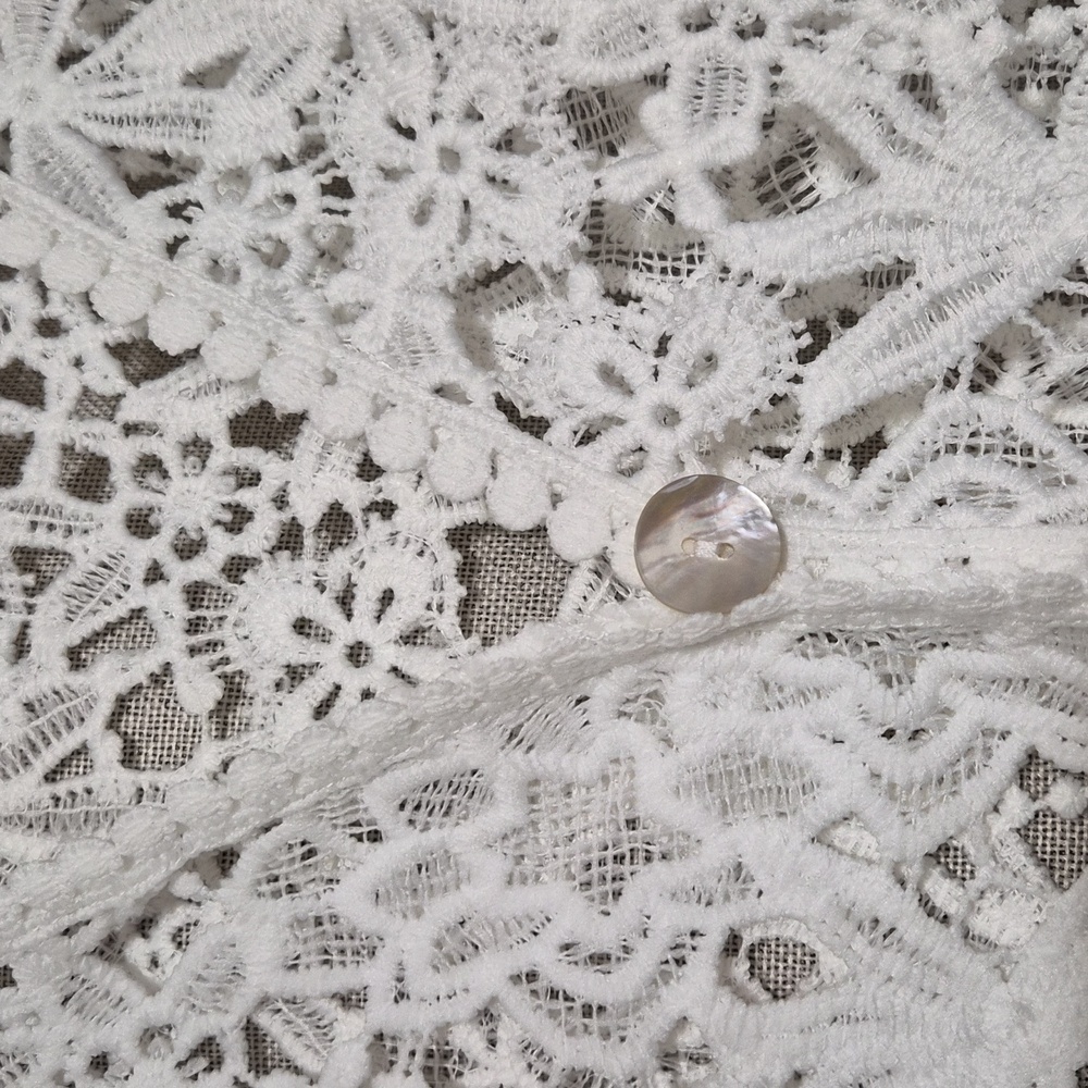 Rabbit‎ Rabbit Rabbit Designs Jacket Size S Crotchet & Lace Shrug Jacket - Picture 3 of 8